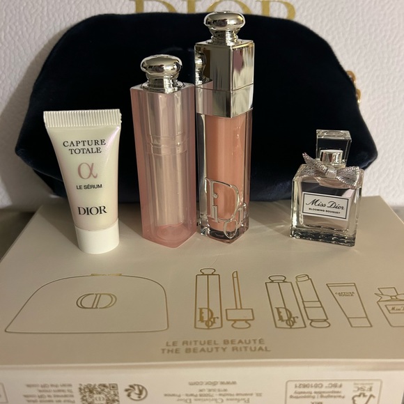 Dior Makeup Dior Addict Beauty Ritual Gift Set With Cosmetic Bag Poshmark